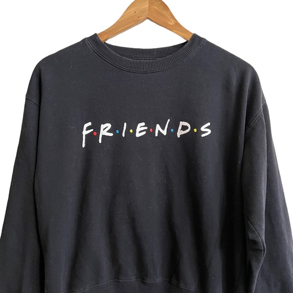 FRIENDS Black Crewneck Pullover Sweater - Picture 2 of 5